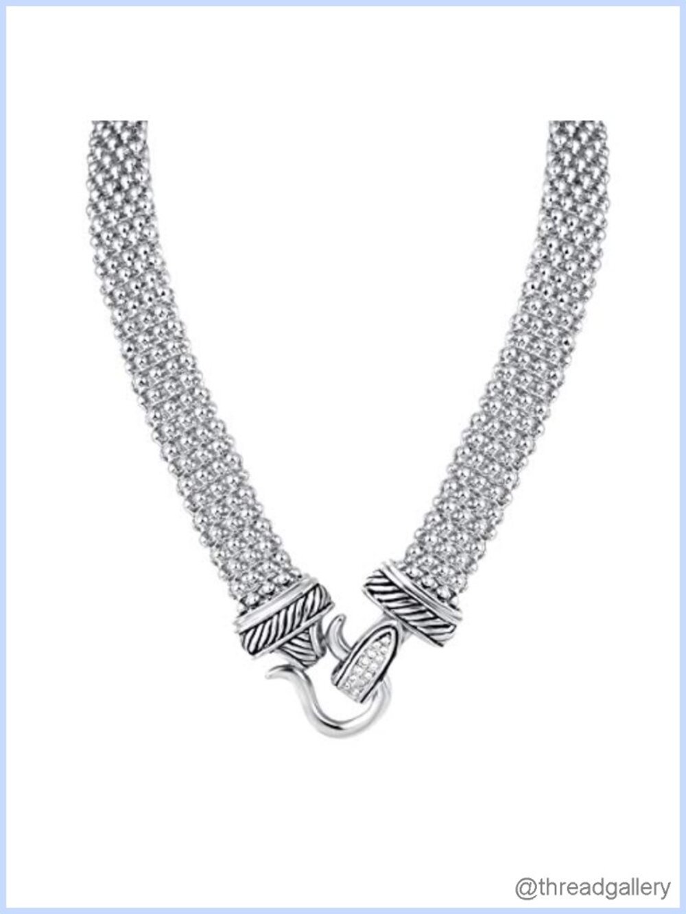 UNY Popcorn Chain Necklace 48cm Magnetic Clasp Gold Tone Vintage Elegant Jewelry